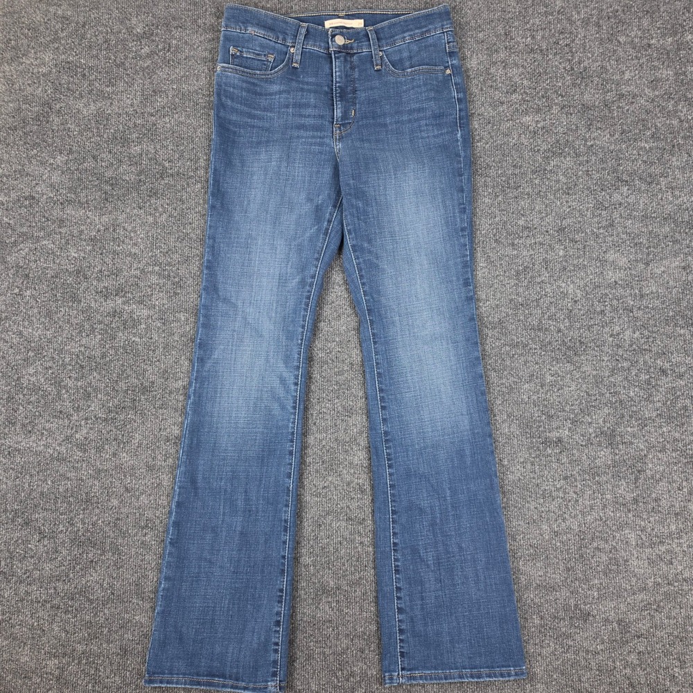 Levis 315 Shaping Bootcut Jeans Women's 29 Dark Wash Stretch Denim Mid Rise Blue